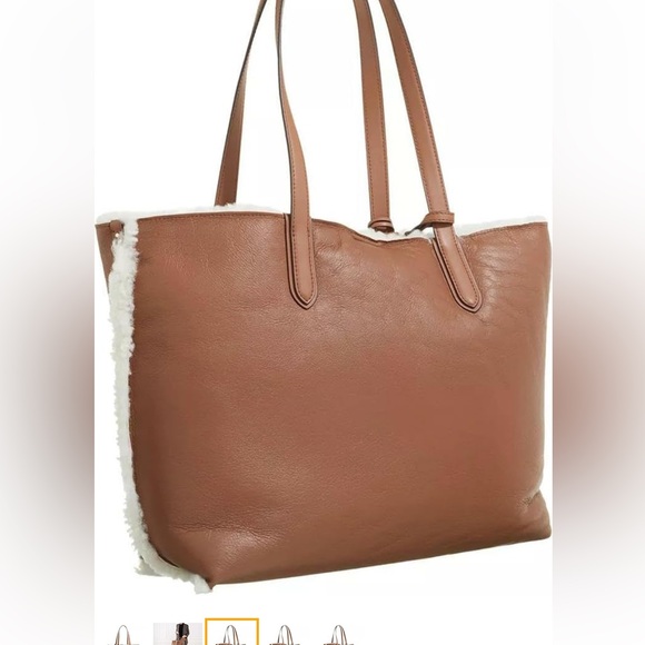 MK CL Reversible Leather/ Sheepskin tote Bag - Picture 7 of 11